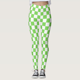 Gräs grön rutig leggings