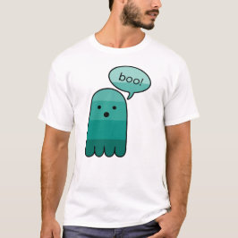 Gräs Grönt Boo Ghost Halloween T Shirt