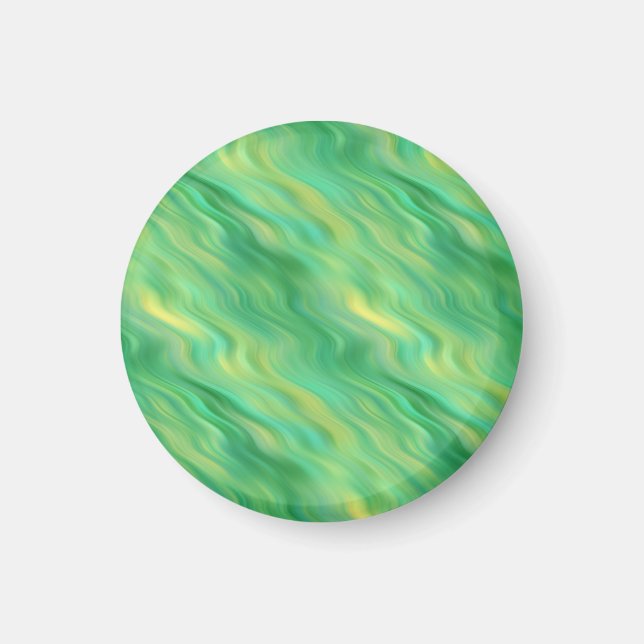 Gräs Grönt Vågigt Struktur Magnet (Framsidan)