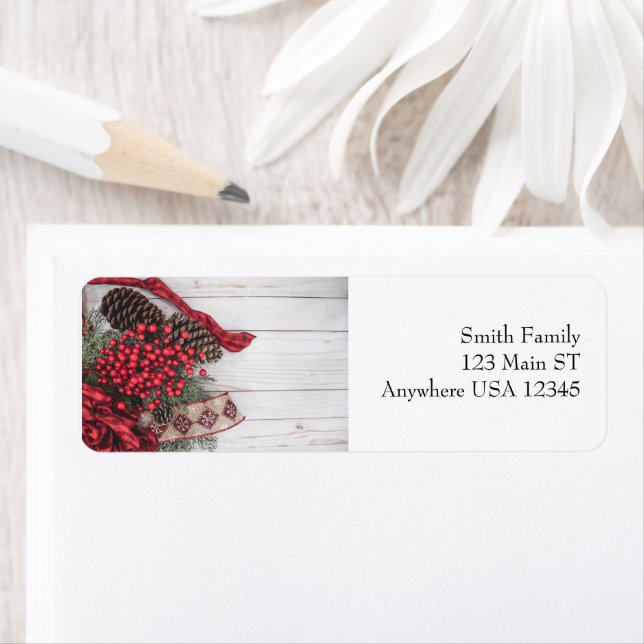 Gräs & Holly Collection Returadress Etikett (Insitu)