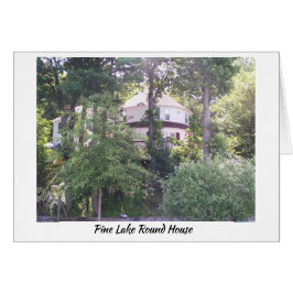 Gräs hus för sjörunda hälsningskort