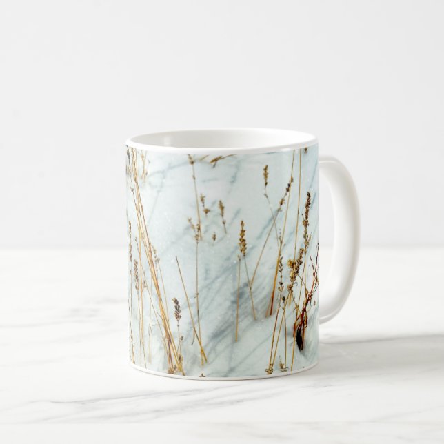 Gräs i snö kaffemugg (Framsida höger)