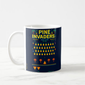 Gräs Invaders-Pineapple Empire Retro Games Series Kaffemugg