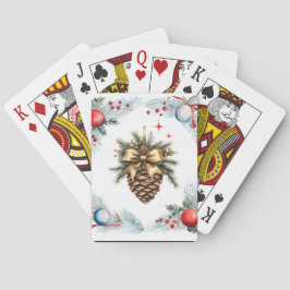 Gräs Kon, omgiven av andedräkt och prydnadsföremål Casinokort