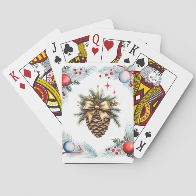 Gräs Kon, omgiven av andedräkt och prydnadsföremål Casinokort (Baksidan)