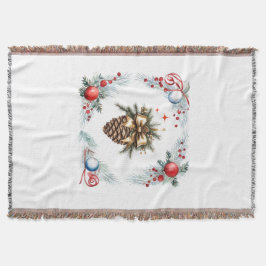 Gräs Kon, omgiven av andedräkt och prydnadsföremål Filt