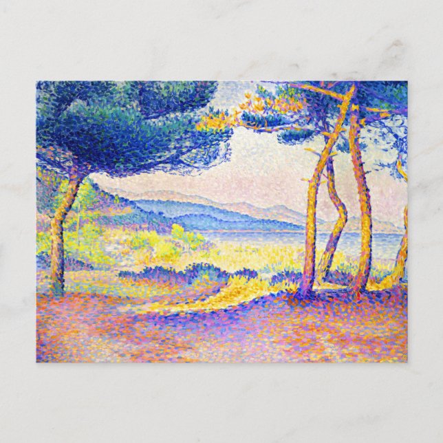Gräs längs Shore av Henri Edmond Kor Vykort (Framsida)