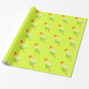 Gräs Lime popsicle pop art söt mat Presentpapper