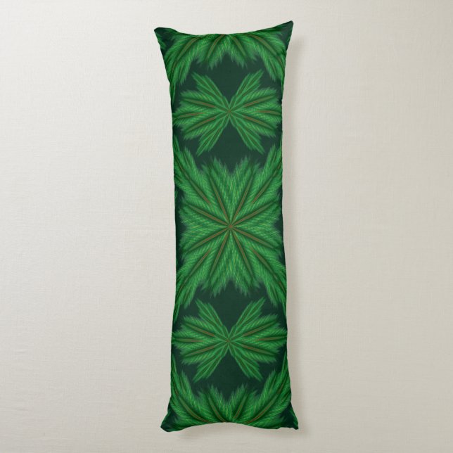Gräs Mandala Forest Body Pillow Kroppskudde (Baksidan (Vertikal))