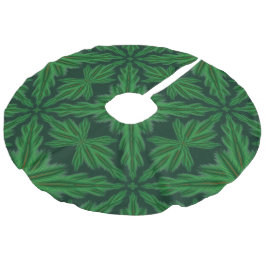 Gräs Mandala Forest Träd Skirt Julgransmatta Fusklinne