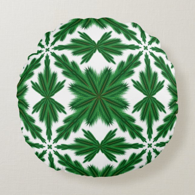 Gräs Mandala-rundan Dekorativ kudde (Framsidan)