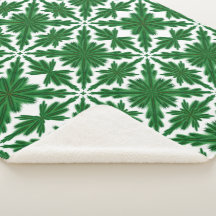 Gräs Mandala Sherpa Blanket (3 storlekar)