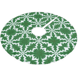 Gräs Mandala Träd Skirt Julgransmatta Borstad Polyester