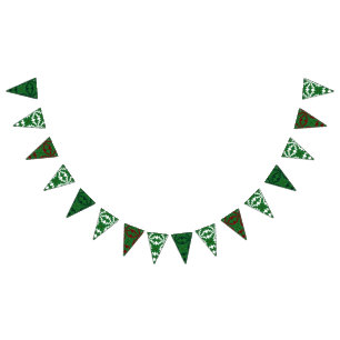 Gräs Mandalas Triangle Bunting Banner Vimplar