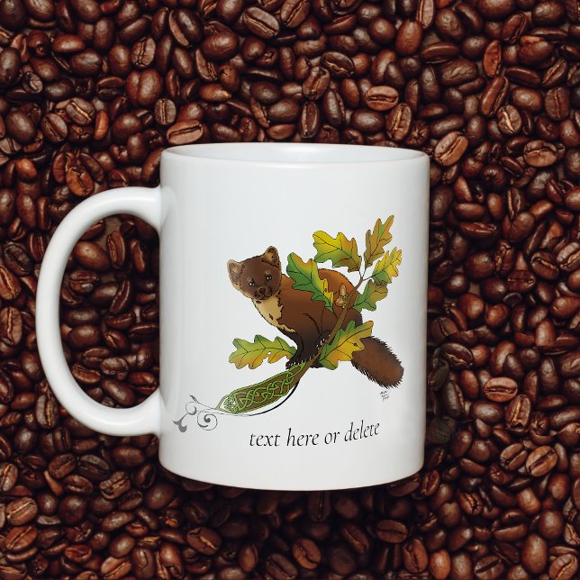 Gräs Marten Höst löv Kaffemugg (Skapare uppladdad)