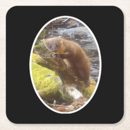 Gräs Marten på Papper logg Underlägg