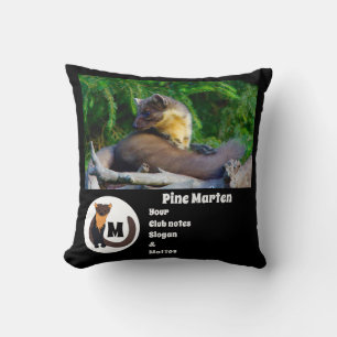 Gräs Marten Photo Monogram Namn Kudde