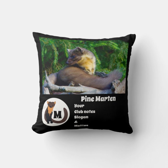 Gräs Marten Photo Monogram Namn Kudde (Framsida)