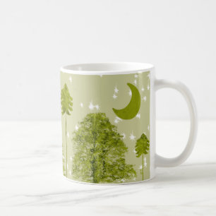 Gräs med Måne-anpassa Change BackGround Färg Kaffemugg
