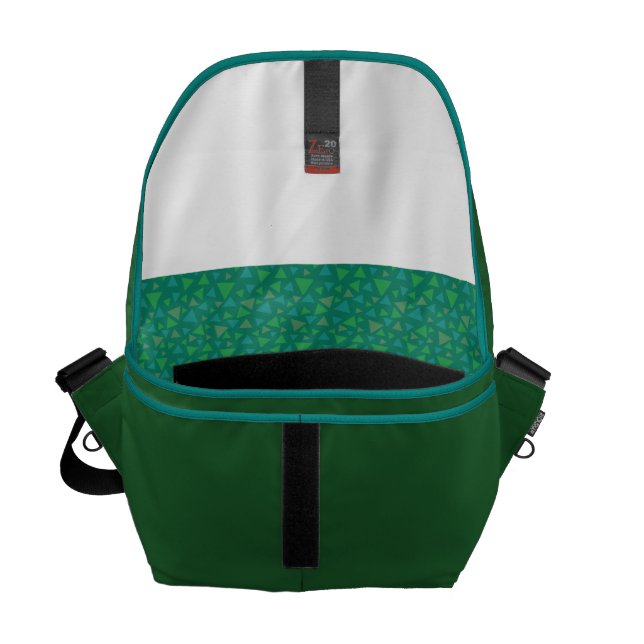 Gräs Messenger Bag (Framsidan Öppen)