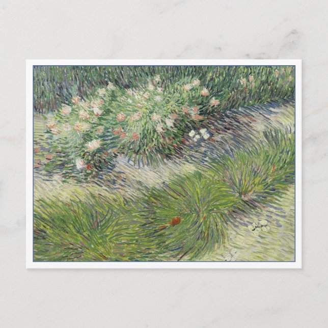 Gras och Butterflies av van Gogh Vykort (Framsida)
