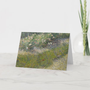 Gräs och fjärilar av Vincent van Gogh Kort