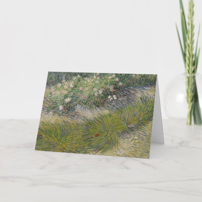 Gräs och fjärilar av Vincent van Gogh Kort (Framsida)