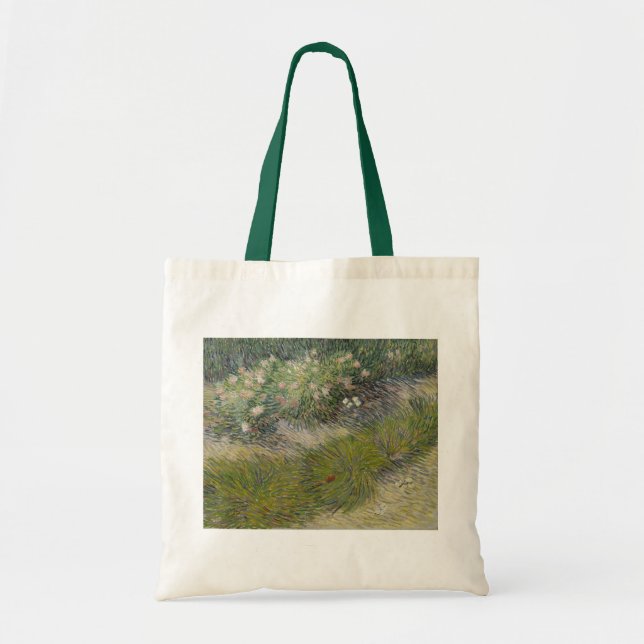 Gräs och fjärilar av Vincent van Gogh Tygkasse (Framsidan)