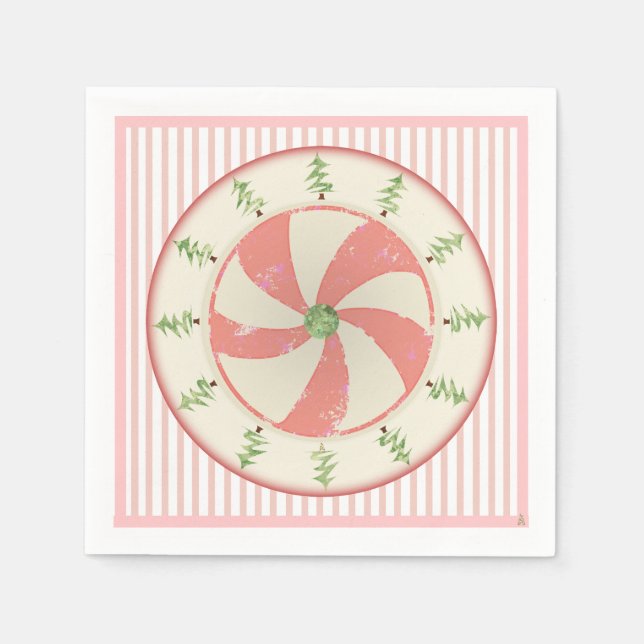 Gräs och Peppermynt Pappersservett (Framsidan)