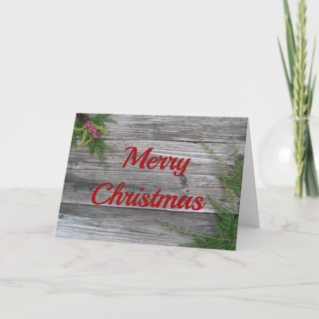 Gräs och viltlevande julkort helgkort (Framsida)