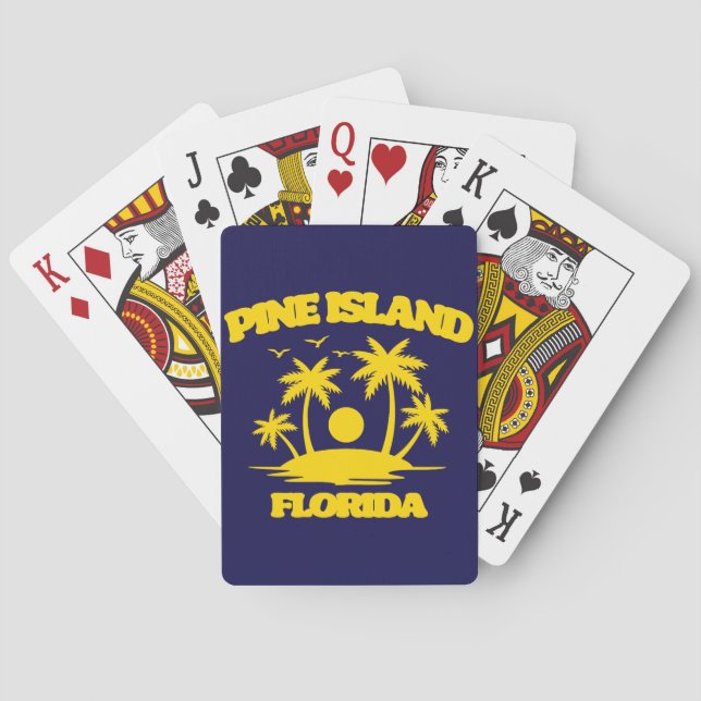 Gräs ön Florida Casinokort (Baksidan)