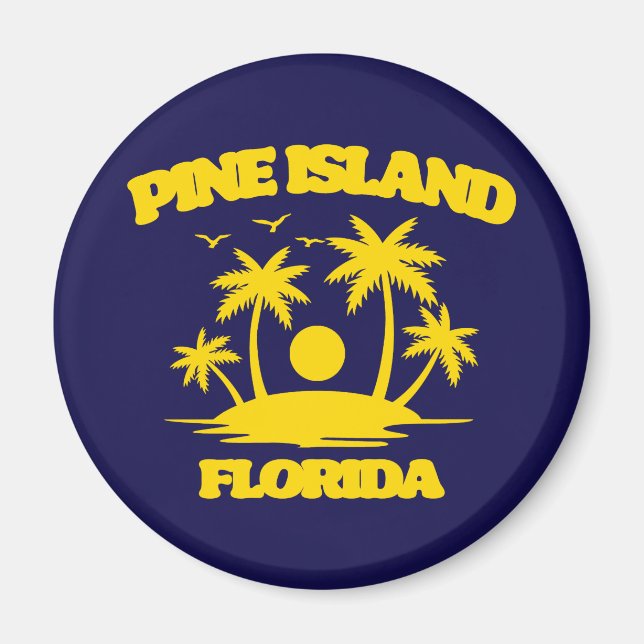 Gräs ön Florida Magnet (Framsidan)