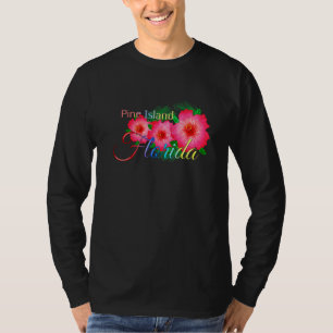 Gräs ön Florida Tropical Flowers Family Vacati T Shirt