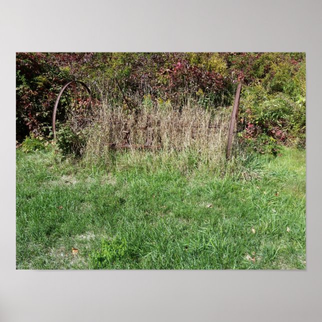 gräs på räls poster (Framsidan)