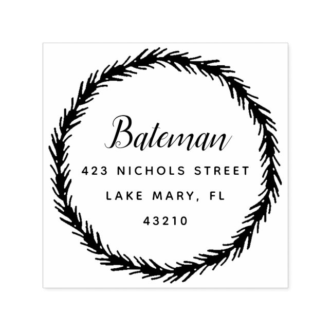 Gräs | Returadress Self-Inking Frimärke Självfärgande Stämpel (Design)