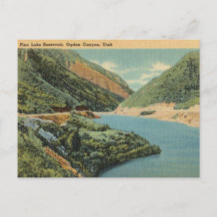 Gräs, Sjö Reservoir, Ogden Canyon, Utah Vykort