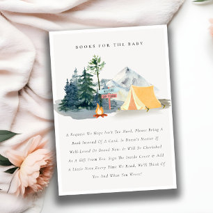 Gräs Skogen Camping Mountain Bokar for Baby Shower Tilläggskort