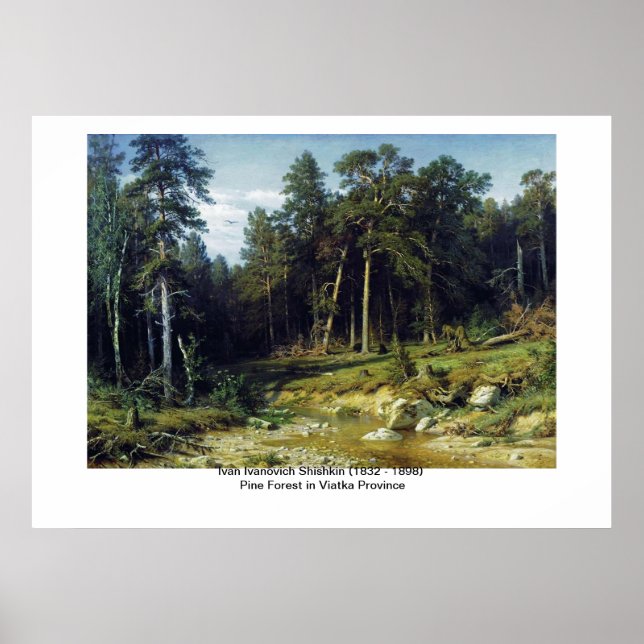 Gräs-skogen i Viatka-provinsen Poster (Framsidan)