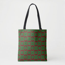 Gräs Snöflingor Garnet Shoulder Tote (2 storlekar) Tygkasse