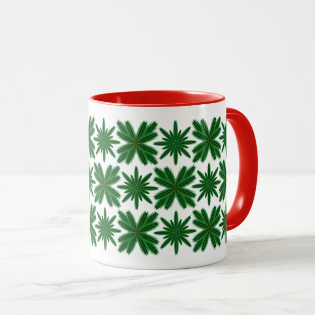 Gräs Snöflingor Mugg 11 oz. (Framsida höger)