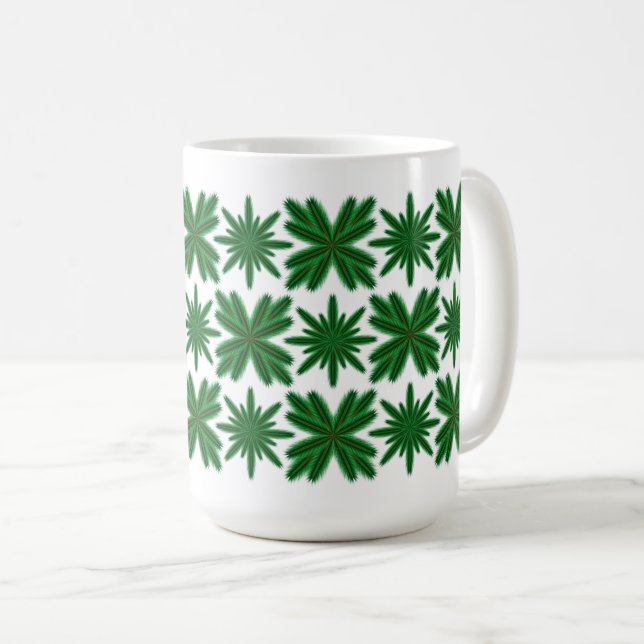 Gräs Snöflingor Mugg 15 oz. (Framsida höger)