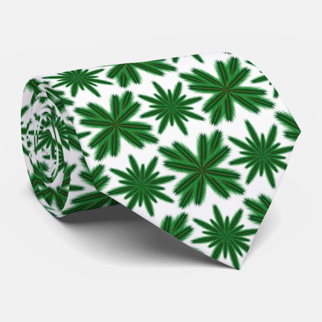 Gräs Snöflingor Neck Tie Slips (Rullad)
