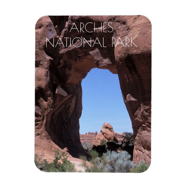 Gräs Träd Arch, Arches nationalpark, Utah Magnet (Vertikal)