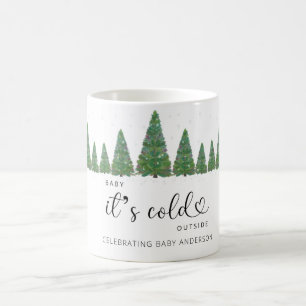 Gräs träd Baby är kallet utanför Kaffemugg