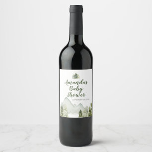 Gräs Träd babykläder Äventyr Vin Vinflaska Etikett