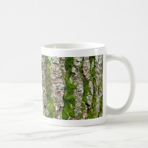 Gräs Träd Bark med Moss Kaffemugg