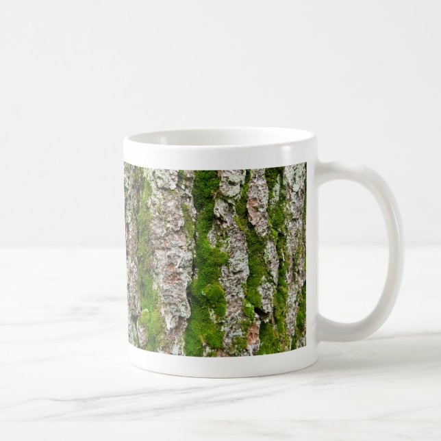 Gräs Träd Bark med Moss Kaffemugg (Höger)