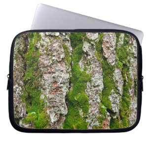 Gräs Träd Bark med Moss Laptop Fodral