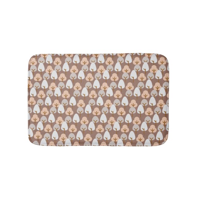 Gräs Träd Botaniskt Mönster Rustiskt höst Badrumsmatta (Framsidan)