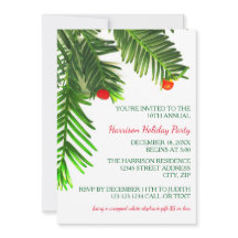 Gräs Träd Gren - inbjudan till julfest